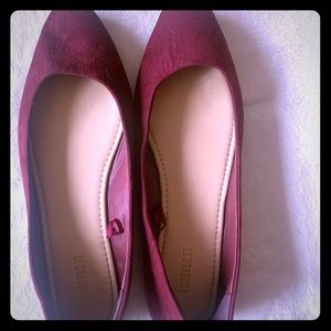 Flats, burgundy, Size 6, fun shoes!